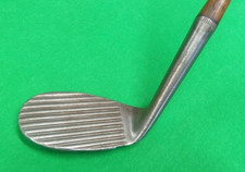 Hickory Wood Shaft Golf Club DEEP GROOVE Geo. Morris DEDSTOP MASHIE NIBLIC PM48