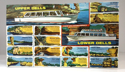 Vtg. Brochure Wisconsin Dells Boat Trips. Brochure Looks to be from the 1970's - Picture 2 of 3