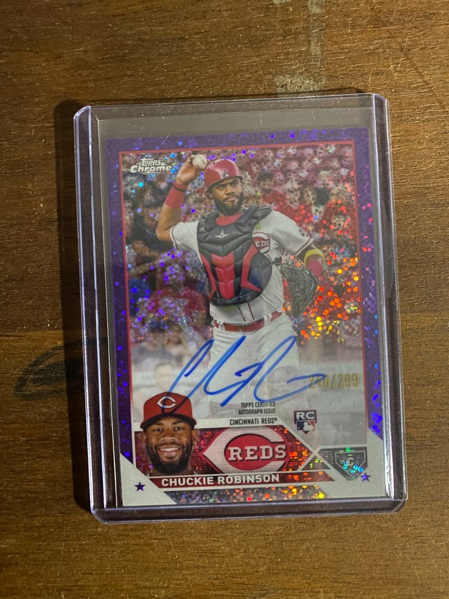 2023 Topps Chrome Chuckie Robinson Speckle Refractor Auto