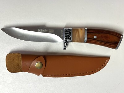 Columbia No. K315C Fixed Blade Knife with Sheath FuSheng Company USA Saber