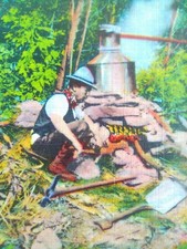 Old Black Moonshine  Post Card  Asheville Post Card Co N.C. 90535 Unused