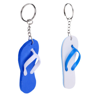 Schwimmfäfig Schlüsselanhänger Flipflop Anhänger Party-Zubehör 2er Set