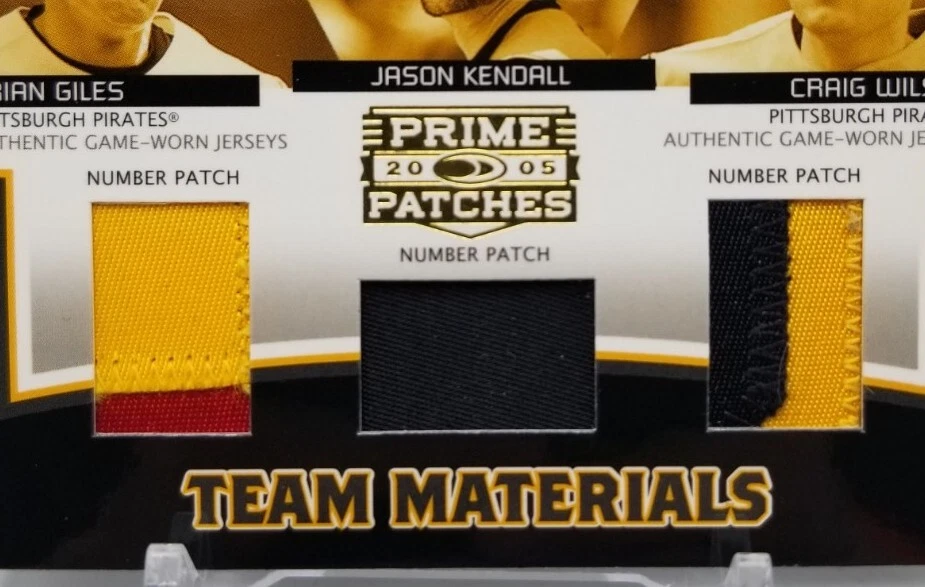 2005 Donruss Prime Patches GILES KENDALL WILSON Team Materials /100 Pit. Pirates - Imagem 3 de 4