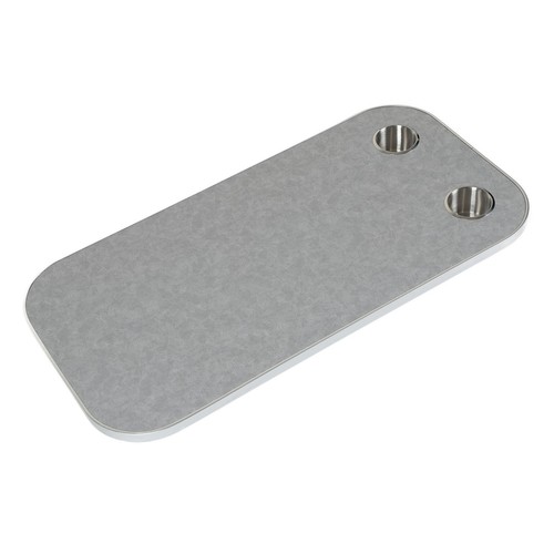 ´Grey 400x800mm Removable Rectangular Table Solid Wood RV Table Board With 2 Cup - Picture 12 of 12