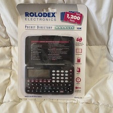 Rolodex ELECTRONICS Personal Organizer RF411-12 1200 ITEMS POCKET DIRECTORY