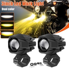 Pair 3inch Cubes Led Work Lights Fog Driving Lamp For Offroad Atv Utv Motorcycle