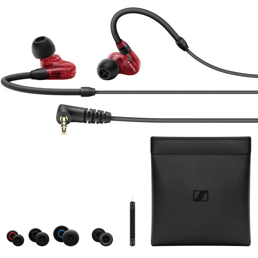 Sennheiser IE 100 Pro Red Auricolari per Podcast e Streaming Rossi