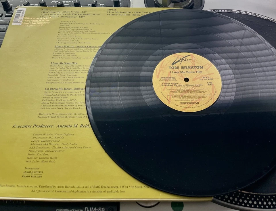 Toni Braxton - I Love Me Some Him OG 1996 Press 12" PROMO In Pic Cover VG+/VG - Imagem 2 de 3