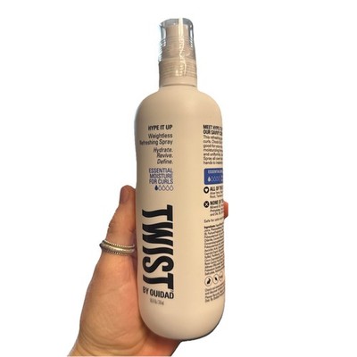 TWIST Hype It Up, Weightless Leave-In Conditioner Spray for Curly Hair, 10.5 fl