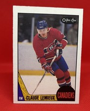 1987-88 OPC CLAUDE LEMIEUX RC Rookie Card #227 HOF. rookie card picture