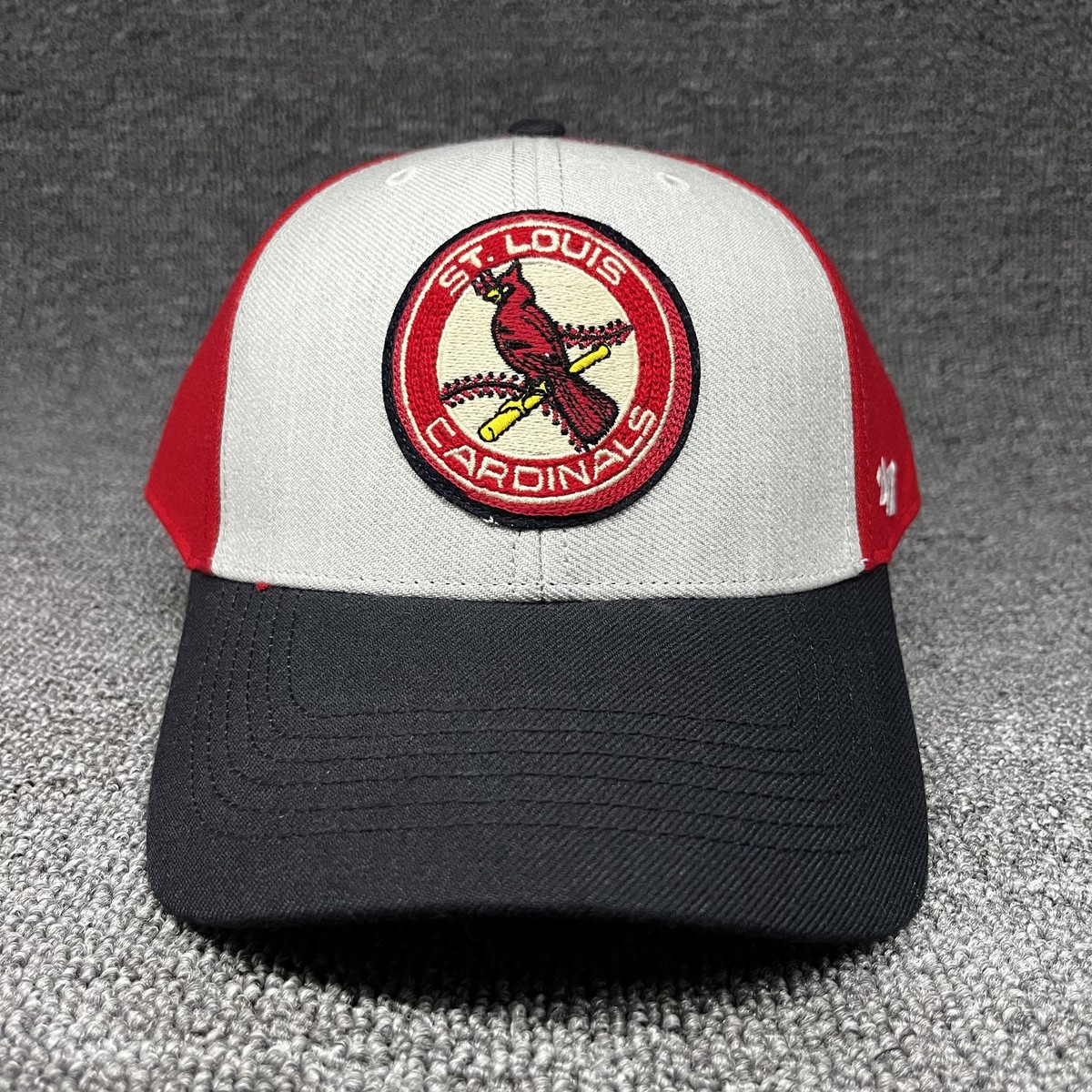 St. Louis Cardinals '47 MVP Hat MLB Adjustable Strapback Cap Red White Black