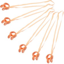 6 Pcs Sports Silicone Nose Clip with Strap for Swimming Nasal Adult