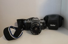 Vivitar V3800N 35mm MULTI-EXP SLR Film Camera w/ 28-70mm Lens Cover/Case