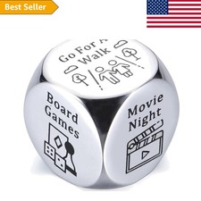 Romantic 11th Anniversary Steel Dice Gift - Enhance Your Date Night Experience