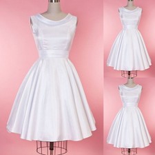 Short Wedding Dresses Satin Sleeveless Mini White Ivory with Belt Bridal Gowns