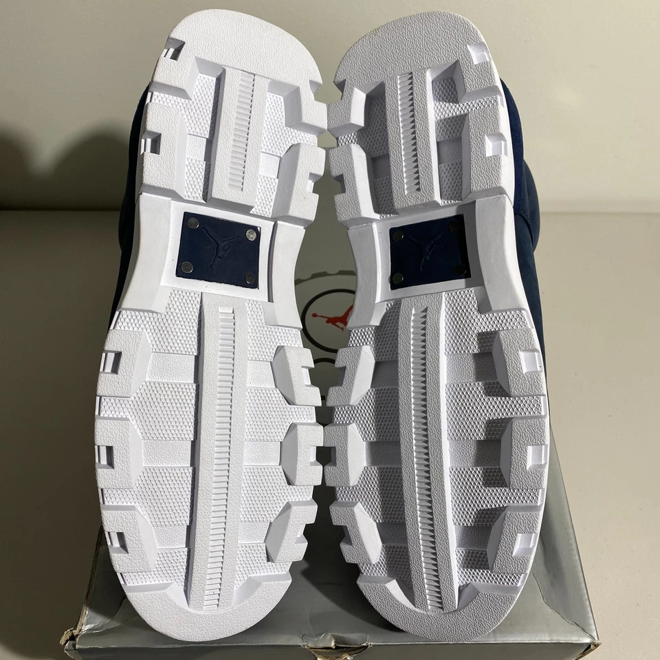 Talla 12.5 - Bota Air Jordan Boss Jumpman 2005 Azul Marino Para Hombres 311048-411 ¡Envío Rápido! Foto 2 de 4