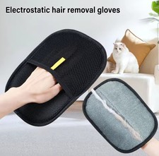 New Electrostatic Pet Hair Removal Gloves Brush, Double-sided Pet Grooming Glove