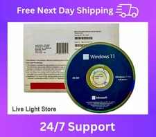 Windows 11 Pro 64Bit DVD + Genuine Key-Factory Sealed | USA STOCK |