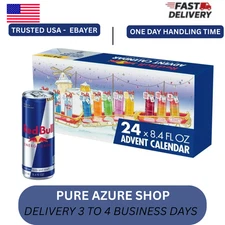 24 PACK Red Bull Energy Drink Variety Advent Calendar Pack 8.4oz