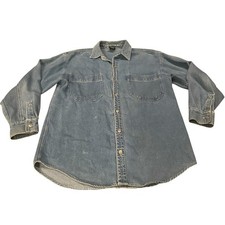 Vintage Warner Bros Studio Store Looney Tunes Denim Jean Button Shirt Women’s XS