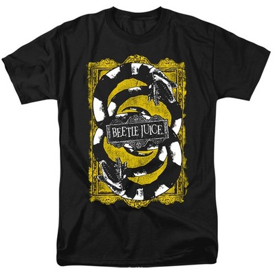 Beetlejuice - We Got Worms - Adult Unisex Short Sleeve T-Shirt - Black