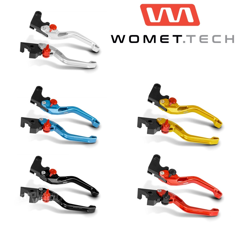 Leviers de frein et d'embrayage longs Womet-Tech en aluminium CNC pour Caponord ETV1000
