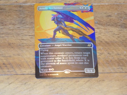 MTG Borderless FOIL Astelli Reclaimer x1 Rare EoE NM Low S&H Read Description