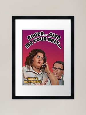 What�happening - Roger'ive me y Gerahmtes Wandbild Poster Leinwanddruck Bild