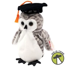 Ty Beanie Babies Wiser the Owl 1999 Graduation Plush
