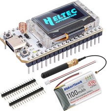 ESP32 LoRa V3 Module Board with 1100mAh Battery Set - with 863-928MHz Antenna...