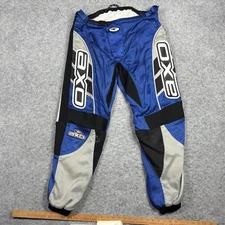 AXO Sport Mens 36x31 Motocross Pants Blue Silver Black