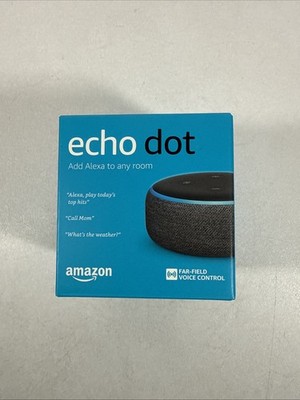 Amazon Echo Dot 3rd Generation Smart Speaker with Alexa Voice Control Charcoal