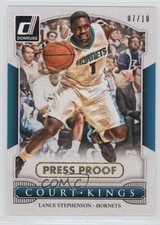 2014 Panini Donruss Court Kings Press Proof Gold 7/10 Lance Stephenson #41 1u6