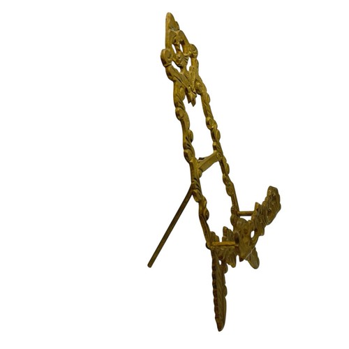 Table Display Stand Easel Vintage Ornate Brass Victorian Style Art Nouveau Retro - Picture 3 of 11