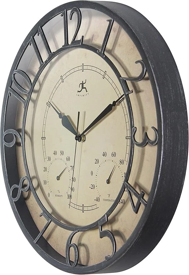 Infinity Instruments 16 pulgadas sin necesidad de batería higrómetro incorporado termómetro Foto 3 de 4