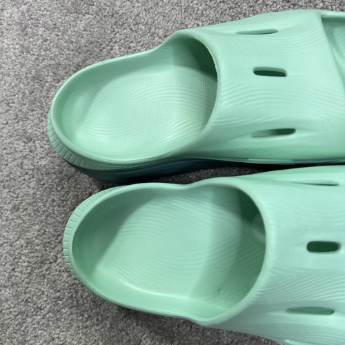 HOKA ONE ONE Ora Recovery Slide 3 Sandals Women 7 Slippers Comfortable Green EUC - 第 12/12 張圖片