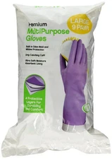 Premium Multi Purpose Rubber Gloves Large Pack of 9 Pairs