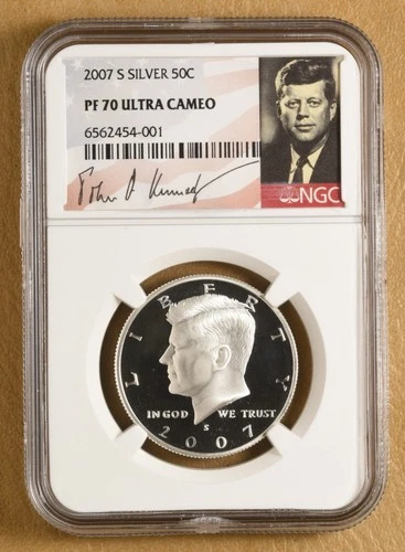 2007 S Proof Kennedy Silver Half Dollar NGC PF 70 Ultra Cameo