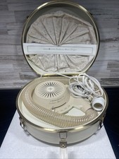 1960s STYLE GE DELUXE HAIR DRYER TRAVEL CASE VINTAGE MUST HAVE VERY COOL AMAZING