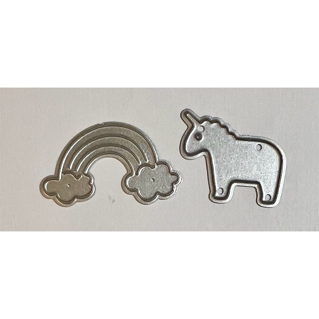 Recollections Unicorn & Rainbow Metal Die Cuts for Card Making