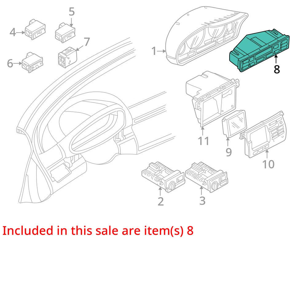 Climate Temperature Control Convertible Fits 01-06 BMW 325i 1565165 Foto 3 de 4