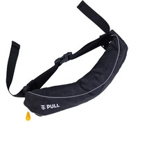 Manual Inflatable Belt Pack for Adults PFD Black CO2 Cylinder Not Included
