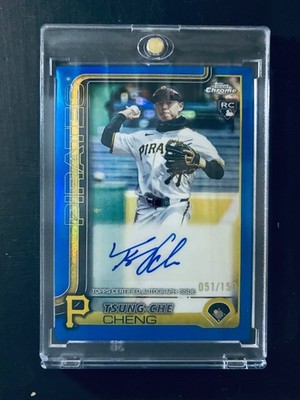 2025 Topps Chrome Update Tsung-Che Cheng Autograph Auto RC ROOKIE Blue #/150
