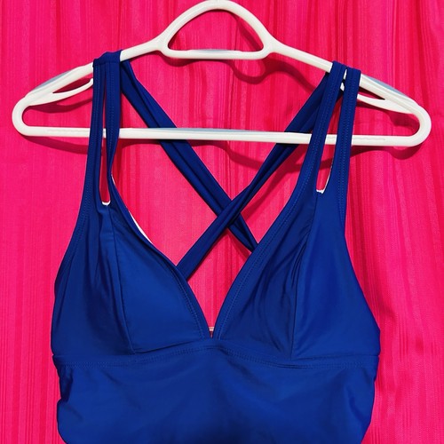 #8564 WOMENS PURPLE ONE PIECE BATHING SUIT SIZE M - Picture 2 of 6