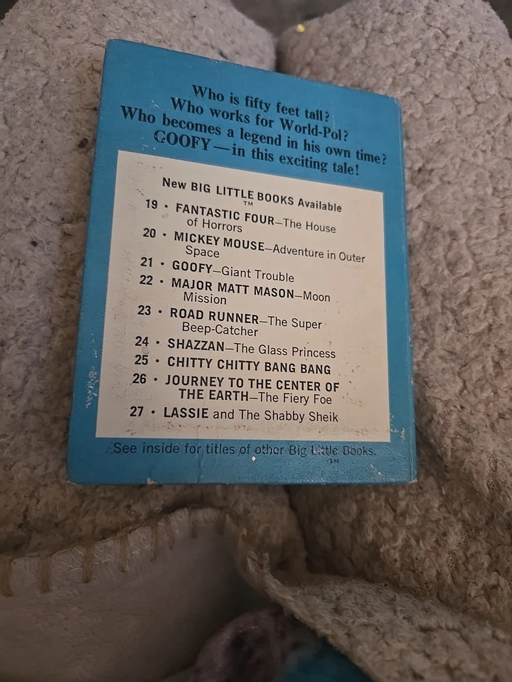 Big Little Books- Walt Disney's "Goofy in Giant Trouble" 1968 Whitman Book - Image 3 of 4