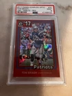 2017 Panini Donruss Optic 81 Tribute Tom Brady RED Optic PSA 9