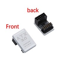 12 4 16Pin 600W ATX3.0 12VHPWR 180 Angled Turning Connector Power Supply Adapter
