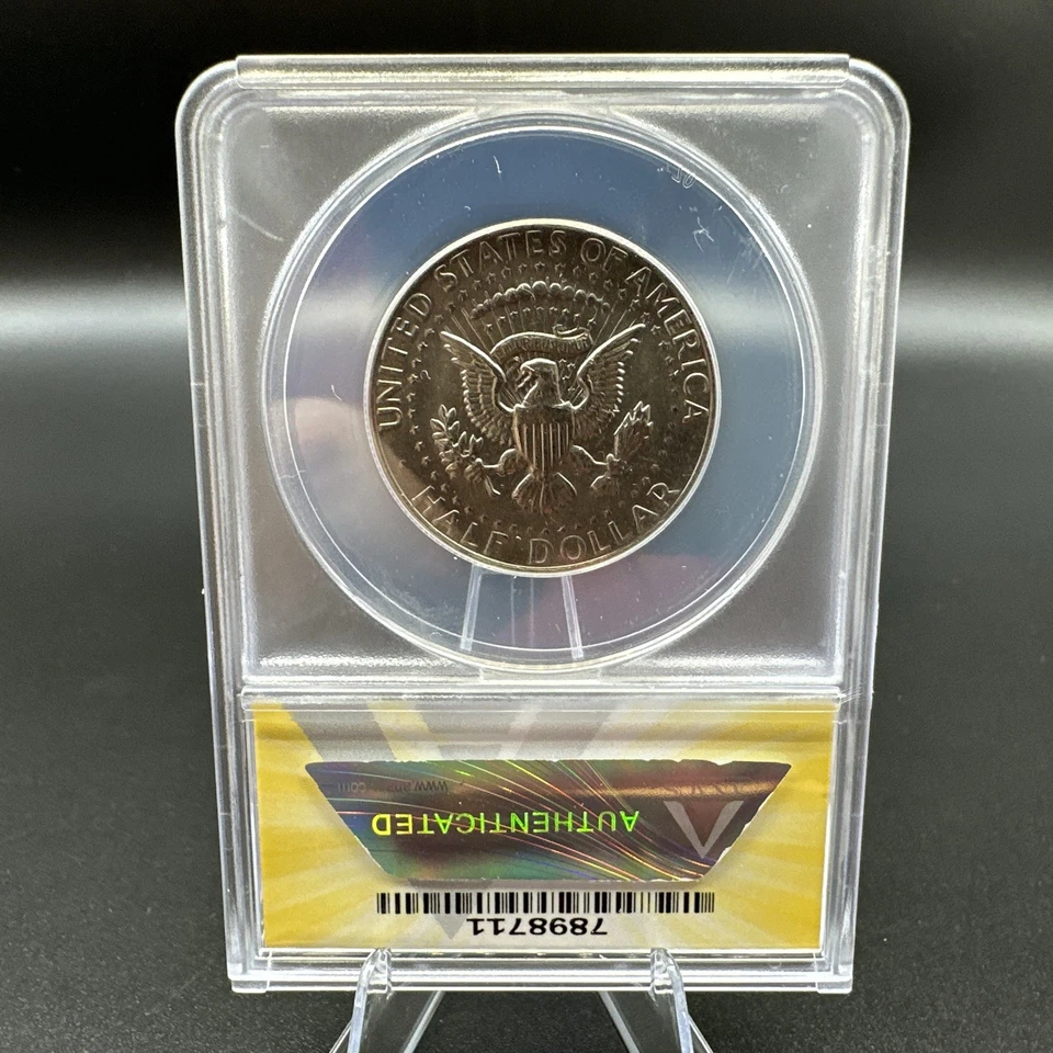 1982 P No FG Kennedy Half Dollar MS 64 ANACS. FS-901. - Image 4 of 4