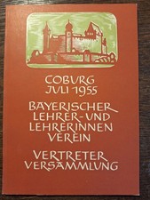 Buch Coburg Heimatgeschichte  1955 Coburger Lehrerverein