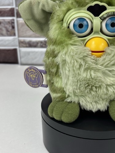Furby Frosch grüner Tiger 1999 interaktives Spielzeug 70-800 Vintage Hasbro Plüsch FUNKTIONIERT - Bild 4 von 13